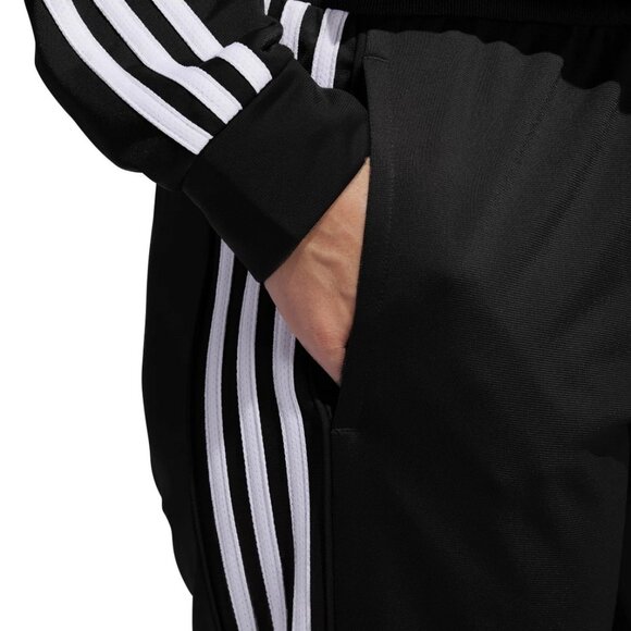adidas Women's 3-Stripes 2pc Set Tracksuit Black Activewear Size S New - Picture 2 of 8
